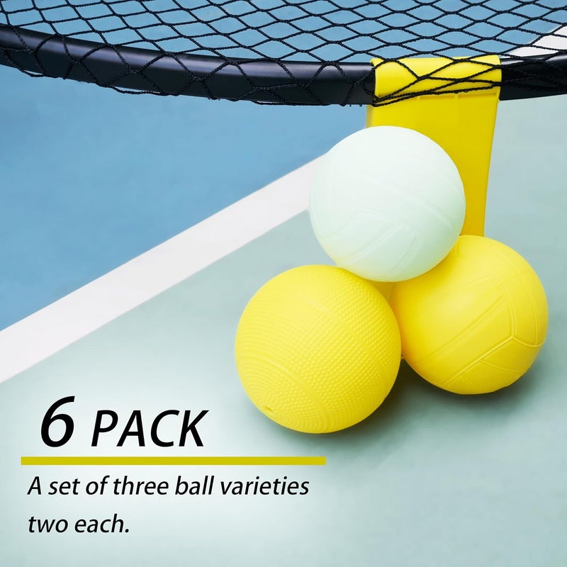 Viminston Spike Replacement Balls Set for Roundnet Game 6 Mixed Balls Standard Ball Glow in The Dark and Pro - Image 3